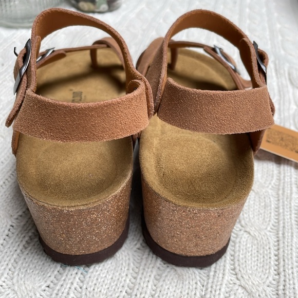 NWT women’s Project Cloud Sz 8 strappy sandals Leather insole memory foam buckle - Picture 12 of 14